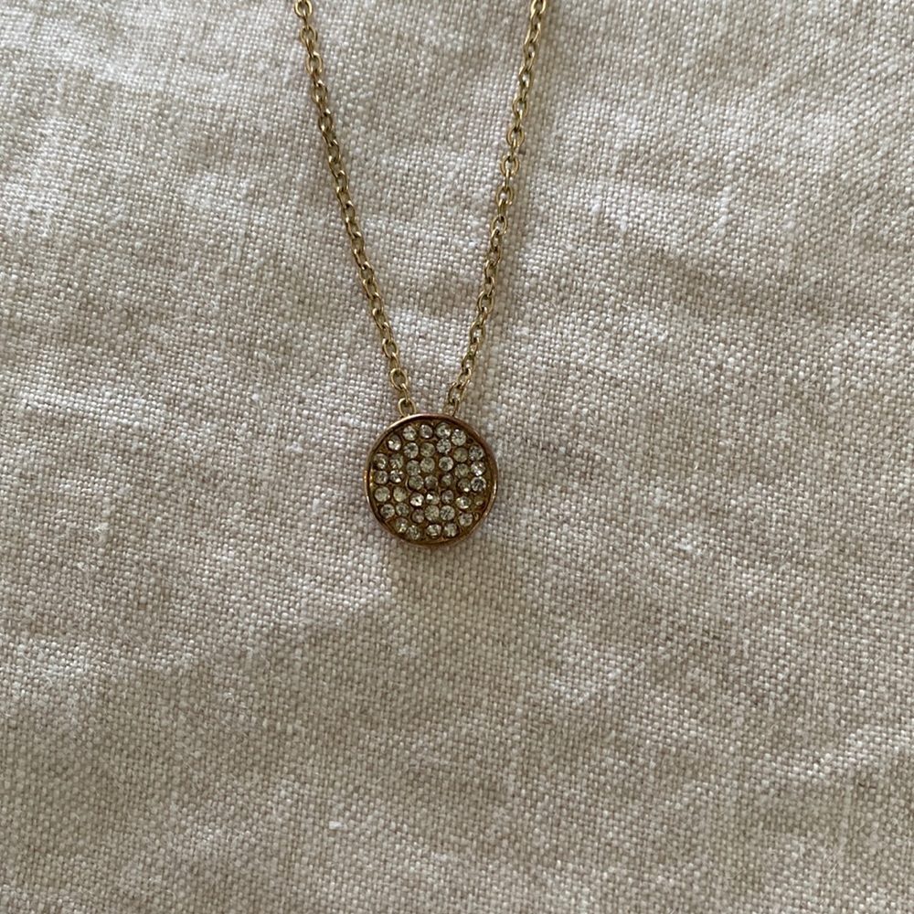 Gorjana pave gold-tone necklace